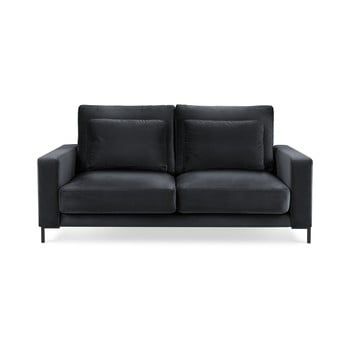 Canapea cu tapițerie de catifea Interieur 86 Seine, 158 cm, gri închis