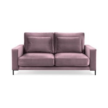 Canapea cu tapițerie de catifea Interieur 86 Seine, 158 cm, roz