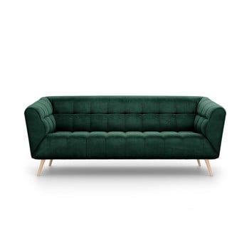 Canapea cu tapițerie de catifea Interieurs 86 Étoile, 210 cm, verde închis Canapea cu tapițerie de catifea Interieurs 86 Étoile, 210 cm, verde închis