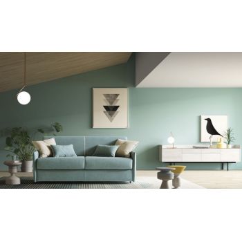 Canapea extensibila 2 locuri, tapitat cu Doha 011, Naxos Round, l162xA97xH88 cm