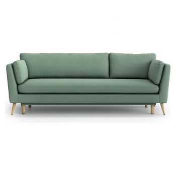 Canapea extensibila 3 locuri Jane Olaf Mint - Optisofa, Verde