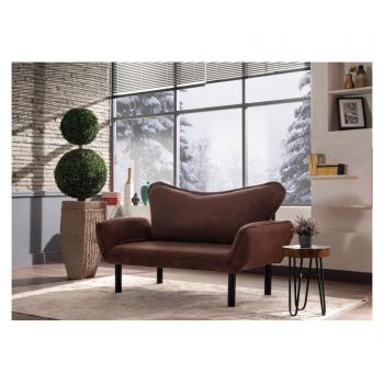 Canapea extensibila cu 2 locuri Carla Brown - FUTON, Maro