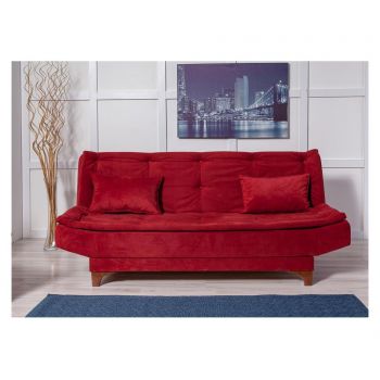 Canapea extensibila cu 3 locuri Claret Red
