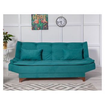 Canapea extensibila cu 3 locuri Green - Unique Design, Verde