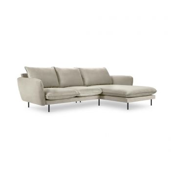 Coltar dreapta Cosmopolitan Design, Vienna Beige, 255x170x95 cm - COSMOPOLITAN Design, Crem