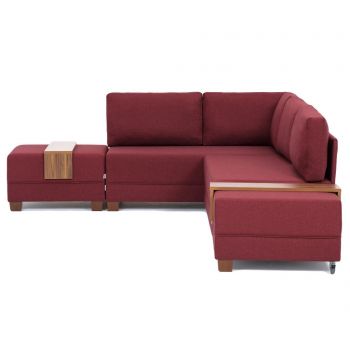 Coltar stanga Balcab Home, Fly Claret Red, 280x210x80 cm - Balcab Home, Rosu