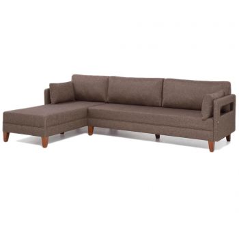 Coltar stanga modular Comfort Brown - Balcab Home, Maro