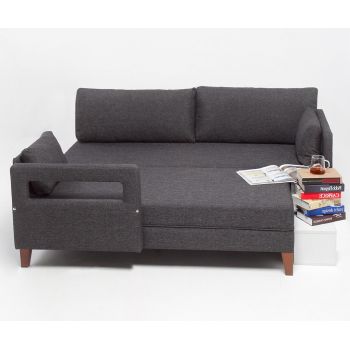 Coltar stanga modular Comfort Grey - Balcab Home, Gri & Argintiu