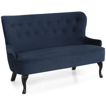 Sofa Kalatzerka, diYana Petrol Blue, 142x78x84 cm - Kalatzerka, Albastru