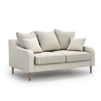 Canapea 2 locuri Optisofa, Benito Kongo Beige, 155x92x85 cm - Optisofa, Crem