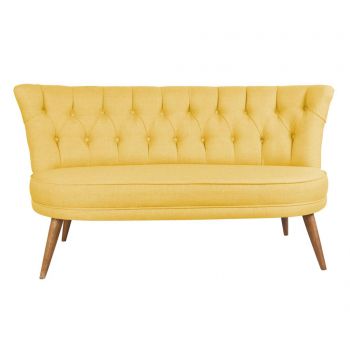Canapea 2 locuri Sophia Yellow - Ze10 Design, Galben & Auriu la reducere Canapea 2 locuri Sophia Yellow - Ze10 Design, Galben & Auriu la reducere
