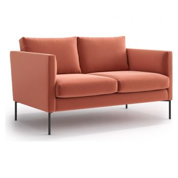 Canapea 2 locuri Optisofa, Svea Powder Pink, 141x94x87 cm - Optisofa, Roz