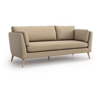 Canapea 3 locuri Optisofa, Jane Olaf Sandy, bej nisipiu, 208x88x92 cm - Optisofa, Crem