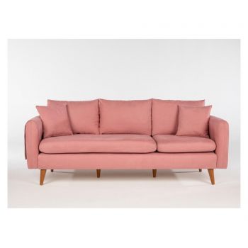 Canapea 3 locuri Pink - Unique Design, Roz