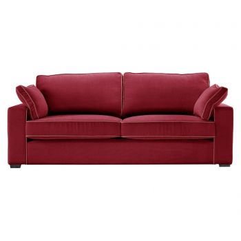 Canapea 3 locuri Jalouse Maison, Serena Glamour Red, 204x90x96 cm - Jalouse Maison, Rosu