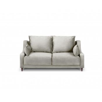 Canapea cu 2 locuri Freesia Beige - Mazzini Sofas, Gri & Argintiu