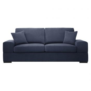 Canapea extensibila 3 locuri Dasha Navy - Jalouse Maison, Albastru Canapea extensibila 3 locuri Dasha Navy - Jalouse Maison, Albastru