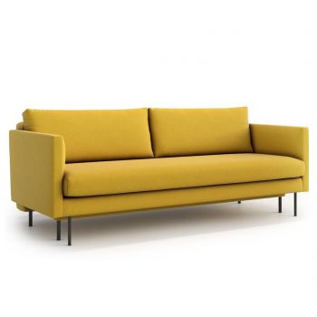 Canapea extensibila 3 locuri Salma Yellow - Optisofa, Galben & Auriu