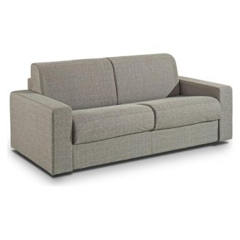 Canapea extensibila cu 2 locuri Mimosa - BED & SOFA, Gri & Argintiu