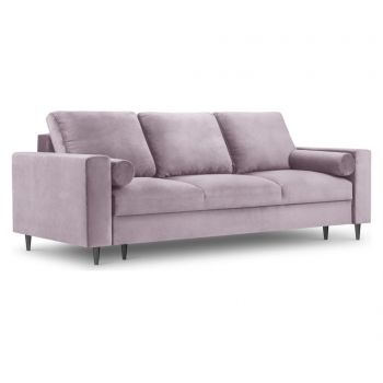 Canapea extensibila cu 3 locuri Camellia Pink - Mazzini Sofas, Roz