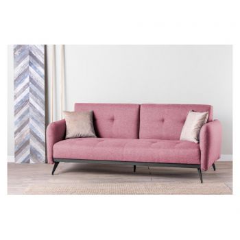 Canapea extensibila cu 3 locuri - FUTON, Rosu Canapea extensibila cu 3 locuri - FUTON, Rosu