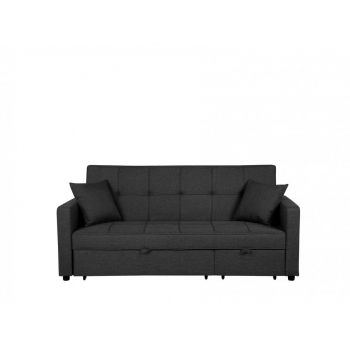 Canapea extensibilă GLOMMA, stofa, gri, 95 x 207 x 87 cm