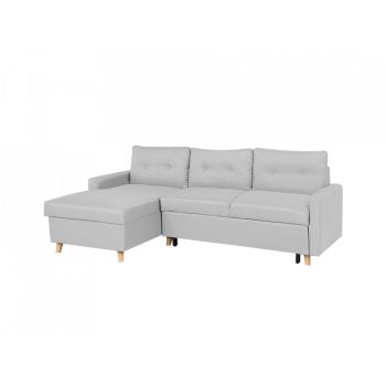 Colțar extensibil Flakk cu loc de depozitare, gri, 232 x 147 x 90 cm Colțar extensibil Flakk cu loc de depozitare, gri, 232 x 147 x 90 cm