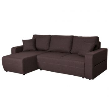 Coltar extensibil reversibil Kult, Amaretto Inari Dark Brown, 236x147x73 cm - Kult, Maro