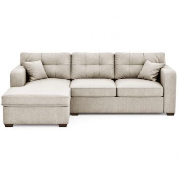 Coltar extensibil stanga Melvin Cream - Corinne Cobson Home, Crem