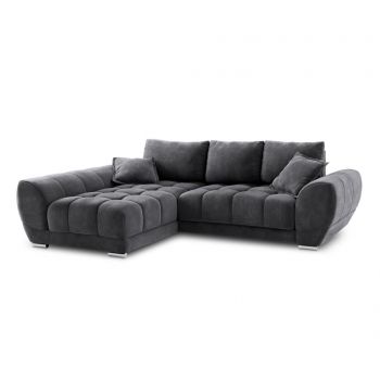 Coltar extensibil stanga Nuage Dark Grey - Windsor & Co
