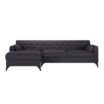 Coltar stanga Vanity Grey - Guy Laroche Home, Gri & Argintiu