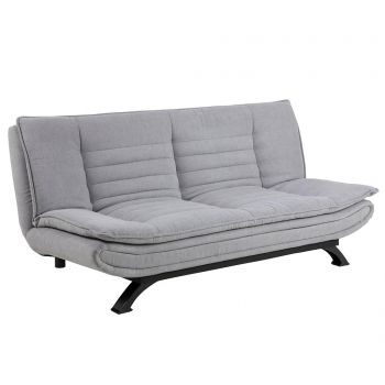 Sofa extensibila Actona, Faith Grey, 196x91x98 cm - actona, Gri & Argintiu