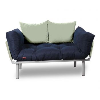 Sofa extensibila Minderim, Relax Navy Cream - Minderim, Albastru