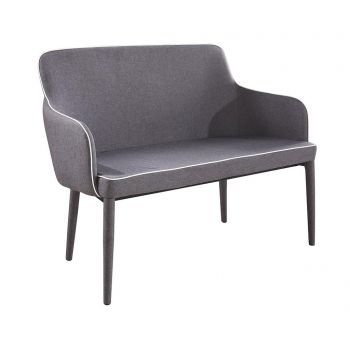 Sofa Tomasucci, Ketty Grey, 120x60x92 cm - Tomasucci, Gri & Argintiu