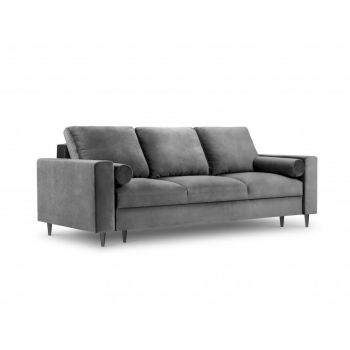 Canapea extensibila 3 locuri Camellia Light Grey - Mazzini Sofas, Gri & Argintiu Canapea extensibila 3 locuri Camellia Light Grey - Mazzini Sofas, Gri & Argintiu