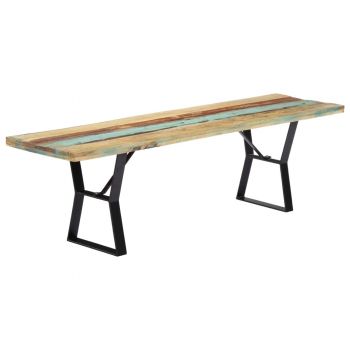 vidaXL Bancă, 160 cm, lemn masiv reciclat ieftina vidaXL Bancă, 160 cm, lemn masiv reciclat ieftina