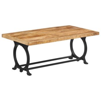 vidaXL Banchetă bucătărie, 110x45x47 cm, lemn masiv de mango și fontă ieftina vidaXL Banchetă bucătărie, 110x45x47 cm, lemn masiv de mango și fontă ieftina