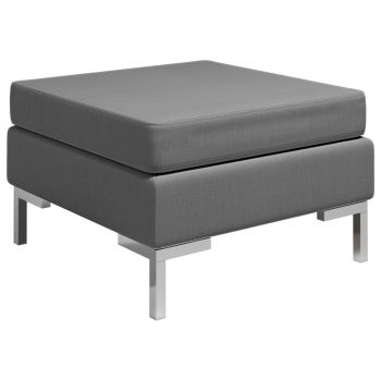vidaXL Taburet modular cu pernă, gri închis, material textil ieftina vidaXL Taburet modular cu pernă, gri închis, material textil ieftina