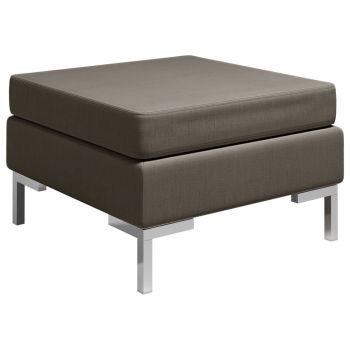 vidaXL Taburet modular cu pernă, gri taupe, material textil ieftina vidaXL Taburet modular cu pernă, gri taupe, material textil ieftina