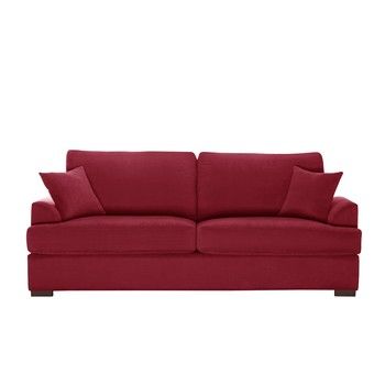 Canapea cu 3 locuri Jalouse Maison Irina, roșu