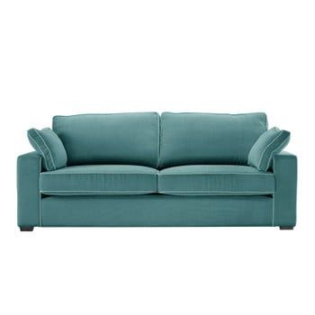 Canapea cu 3 locuri Jalouse Maison Serena, albastru
