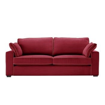 Canapea cu 3 locuri Jalouse Maison Serena, roșu