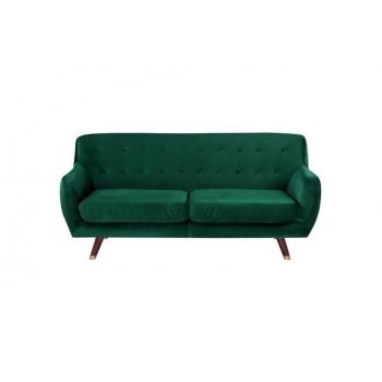 Canapea Bodo, din Lemn Solid, Verde Smarald, 188 x 84 x 85 cm