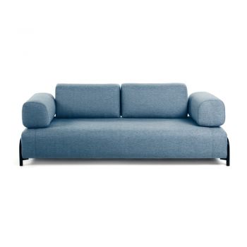 Canapea cu cotiere Kave Home Compo, albastru