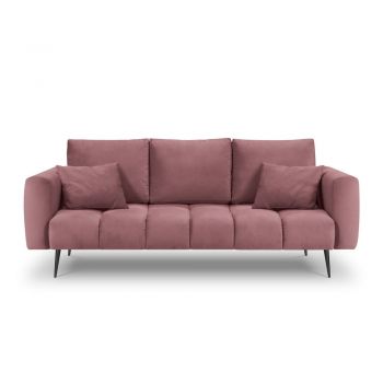Canapea cu tapițerie de catifea Interieurs 86 Octave, roz
