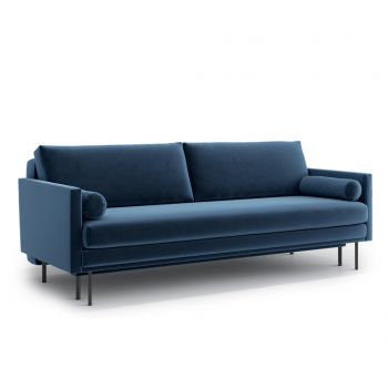 Canapea extensibila 3 locuri Optisofa, Blues Blue, 212x94x90 cm - Optisofa, Albastru