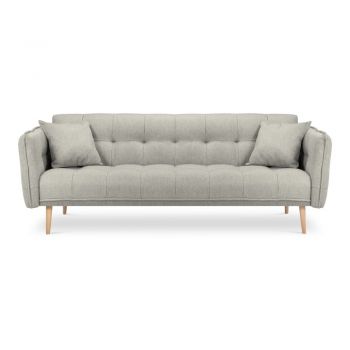 Canapea extensibilă Mazzini Sofas Canna, gri deschis