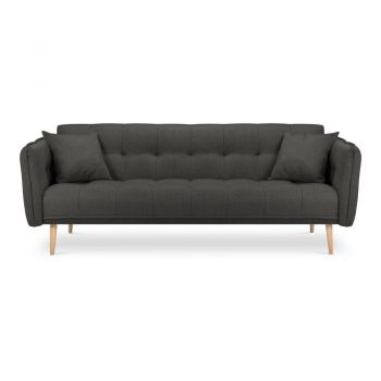 Canapea extensibilă Mazzini Sofas Canna, gri închis