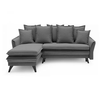 Canapea extensibilă variabilă Bobochic Paris Seychelles, gri închis Canapea extensibilă variabilă Bobochic Paris Seychelles, gri închis