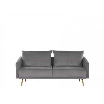 Canapea Maura, catifea, gri, 83 x 185 x 78 cm Canapea Maura, catifea, gri, 83 x 185 x 78 cm